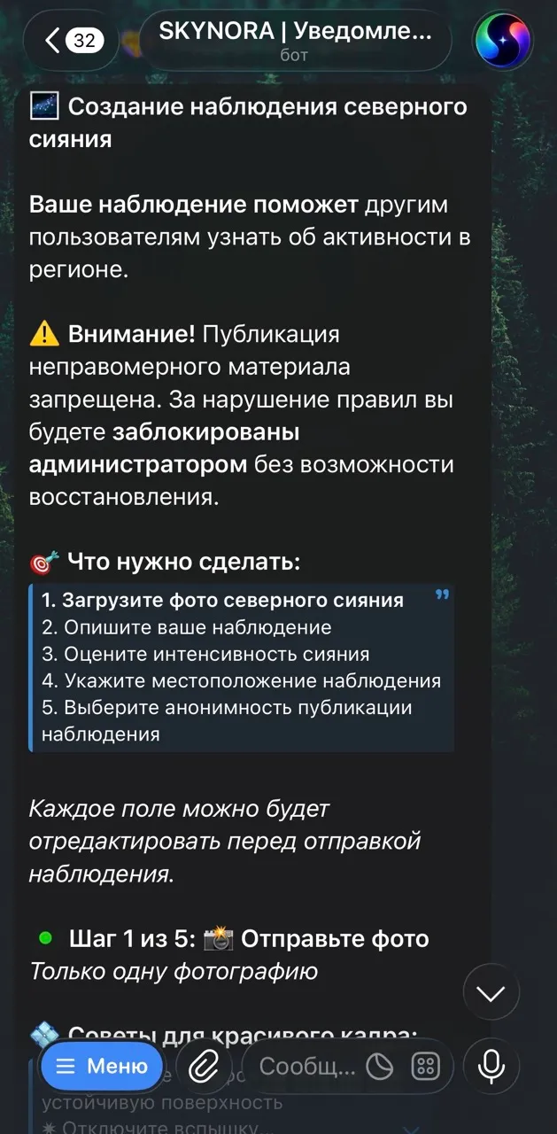 Шаг 1. Отправьте фото